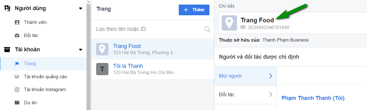 Tạo Fanpage mới từ tài khoản Business 4